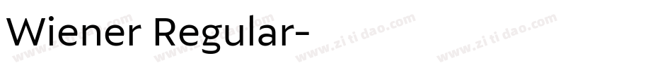 Wiener Regular字体转换